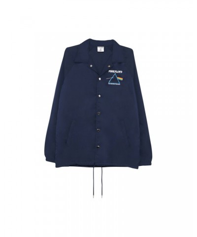 Pink Floyd Dark Side Blue Windbreaker Staff Jacket $13.76 Outerwear