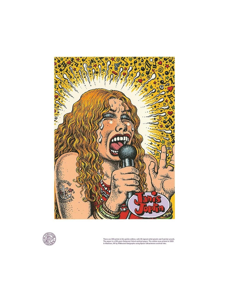 Janis Joplin Robert Crumb Litho $30.40 Decor