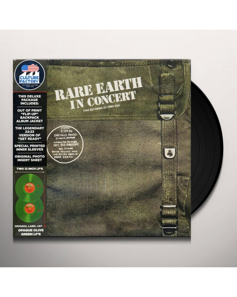 Rare Earth IN CONCERT Vinyl Record $15.72 Vinyl