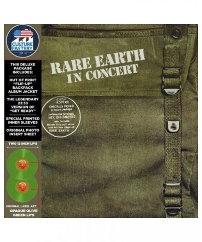 Rare Earth IN CONCERT Vinyl Record $15.72 Vinyl