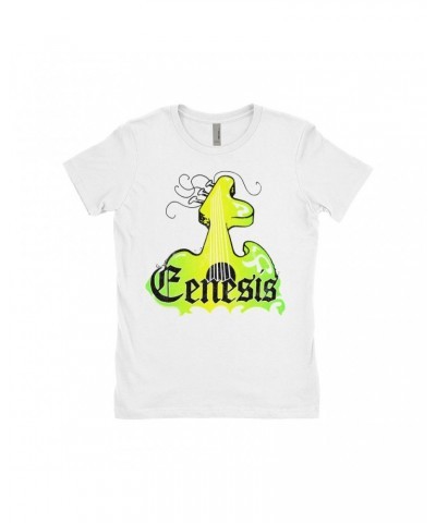 Genesis Ladies' Boyfriend T-Shirt | Vintage Guitar Logo Shirt $7.73 Shirts