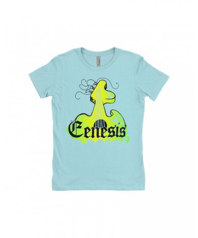 Genesis Ladies' Boyfriend T-Shirt | Vintage Guitar Logo Shirt $7.73 Shirts