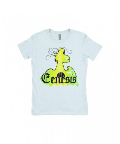 Genesis Ladies' Boyfriend T-Shirt | Vintage Guitar Logo Shirt $7.73 Shirts