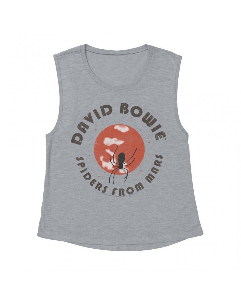 David Bowie Ladies' Muscle Tank Top | Spiders From Mars Design Shirt $12.19 Shirts