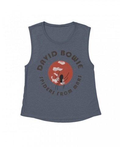 David Bowie Ladies' Muscle Tank Top | Spiders From Mars Design Shirt $12.19 Shirts