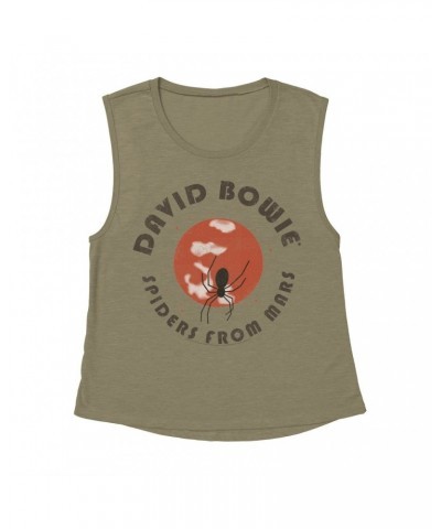 David Bowie Ladies' Muscle Tank Top | Spiders From Mars Design Shirt $12.19 Shirts