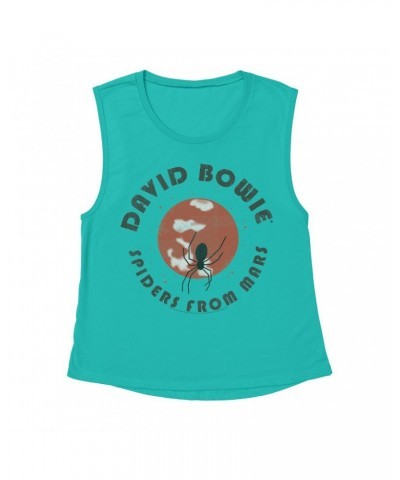 David Bowie Ladies' Muscle Tank Top | Spiders From Mars Design Shirt $12.19 Shirts