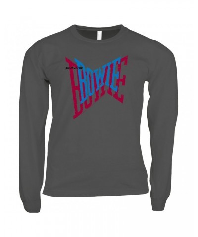 David Bowie Long Sleeve Shirt | Double Logo Shirt $14.98 Shirts