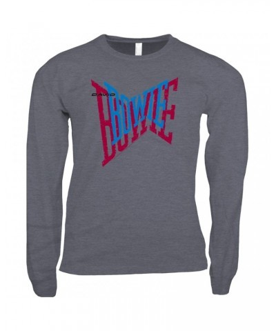 David Bowie Long Sleeve Shirt | Double Logo Shirt $14.98 Shirts