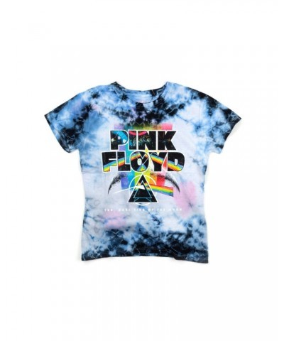 Pink Floyd The Dark Side of the Moon Flower Tie-Dye Junior Girls T-Shirt $2.50 Shirts