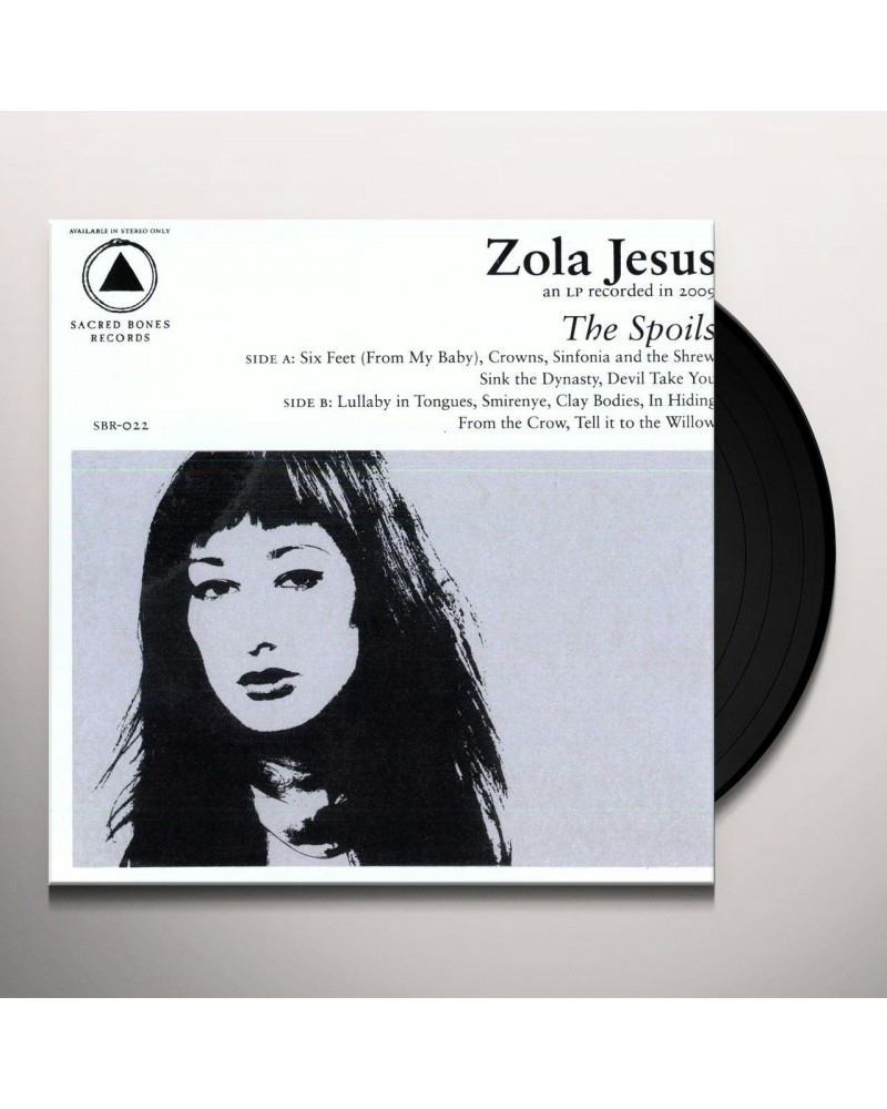 Zola Jesus SPOILS Vinyl Record $4.99 Vinyl