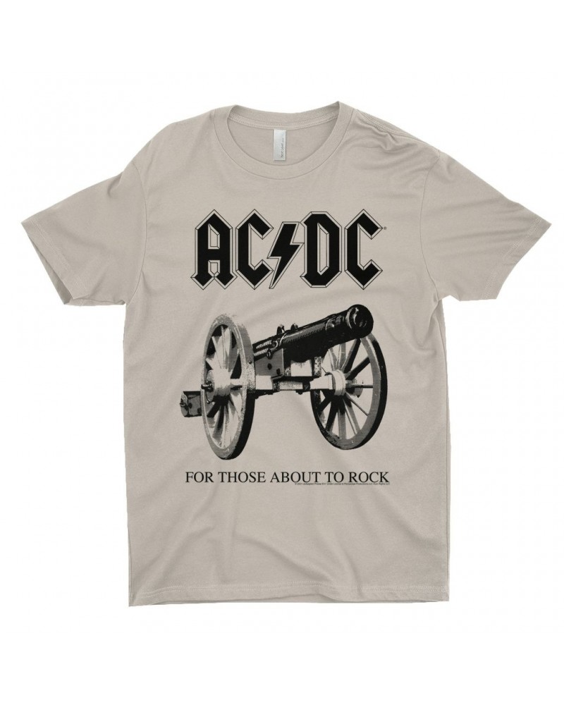 AC/DC T-Shirt | For Those About To Rock Cannon Black Image Shirt $7.49 Shirts