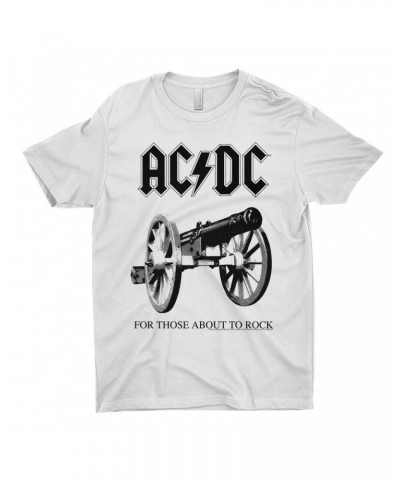 AC/DC T-Shirt | For Those About To Rock Cannon Black Image Shirt $7.49 Shirts