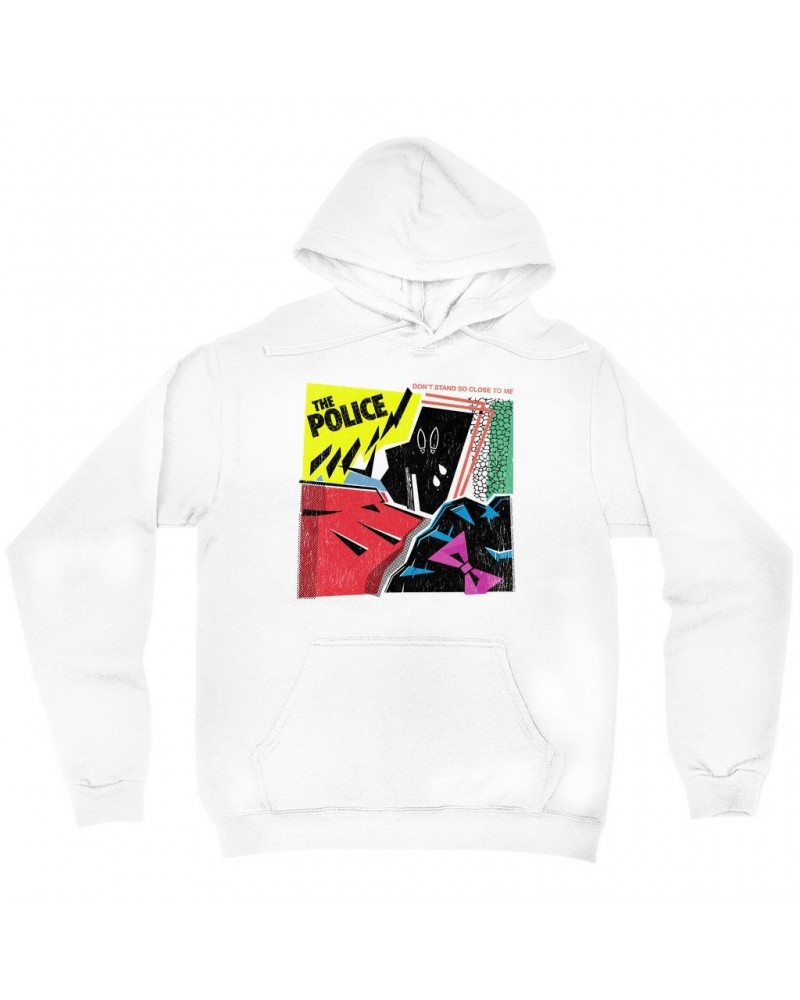 The Police Hoodie | Don't Stand So Close To Me Album Image Distressed Hoodie $15.98 Sweatshirts