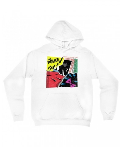 The Police Hoodie | Don't Stand So Close To Me Album Image Distressed Hoodie $15.98 Sweatshirts